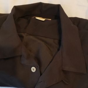 Black button down